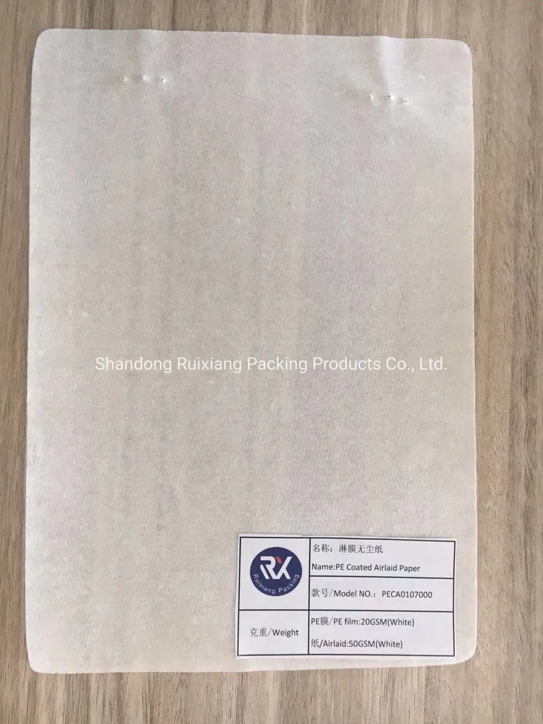 Custom White Waterproof PE Film Coated Airlaid Paper for Maternity Pad Made in China