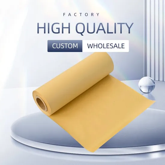 Custom PE Laminated Silicone Coated Release Brown Virgin Kraft Liner Paper 