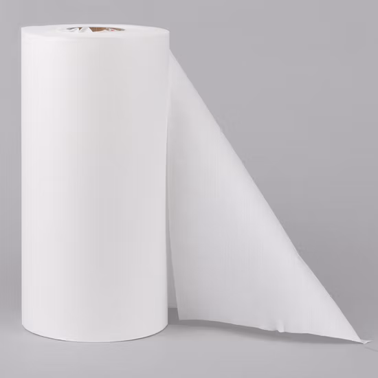 Wholesale Black Color Polyester Nonwoven Fabric, Parallel 45 GSM Plain Pet Spunlace Non