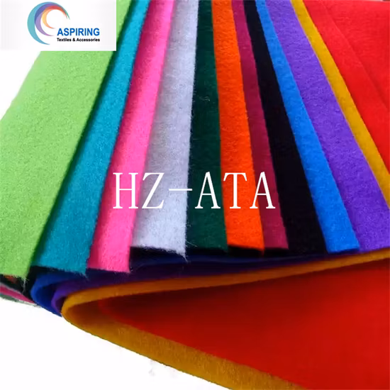 100% Polyester Nonwoven Fabric 3mm Thick Needle Punched Felt