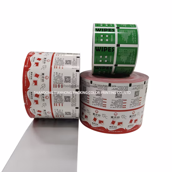 Aluminium Foil Paper Paper/PE/Al/Nucrel, Aluminum Foil Laminated Paper for Moist Napkin Packaging